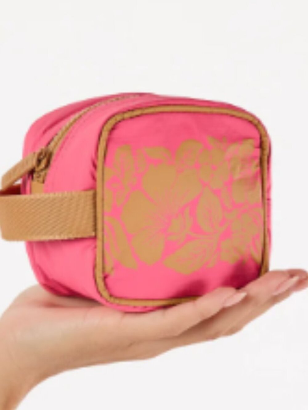 Aloha Collection  Cubie Heipua Neon Pink on Tan NWT